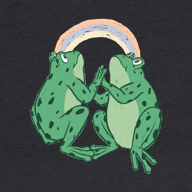 frog rainbow by annyamarttinen